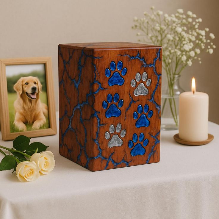 Teak Artisan Urn